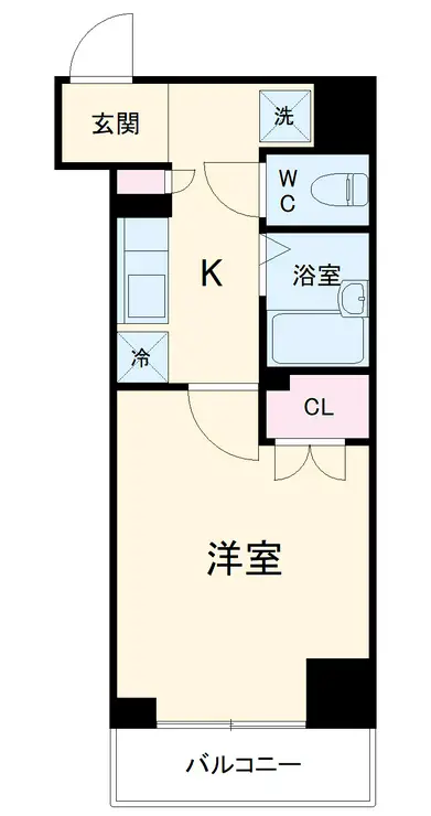 ヴェルト横浜ブライトコート 7階階 間取り
