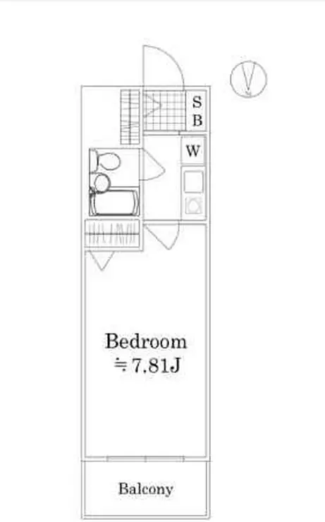 朝日八王子マンション 7階階 間取り