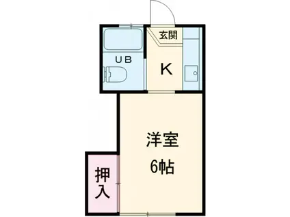 ハイツ イシカワ(1K/1階)の間取り写真