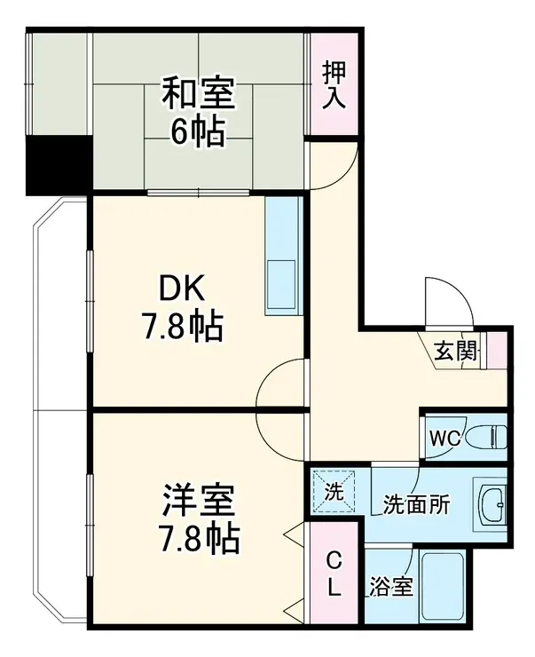 ベルヴィル 4階階 間取り
