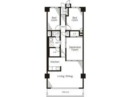 コスモリード八王子(3LDK/5階)の間取り写真