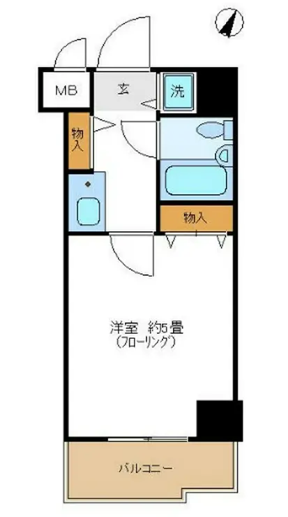 広洋フォルム大通り公園 7階階 間取り