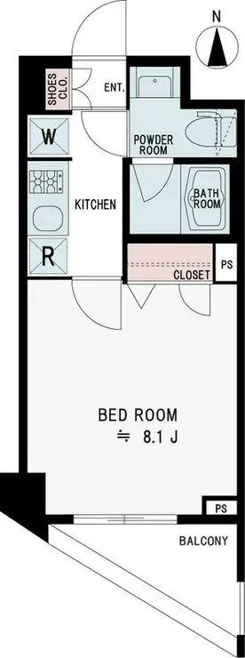メイクスデザイン高田馬場 3階階 間取り