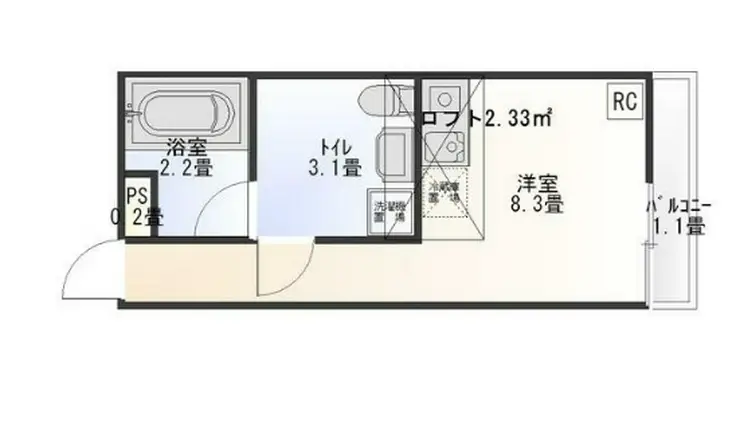 THE ROOM新検見川 1階階 間取り