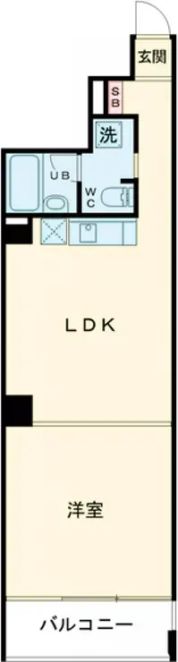 ラグゼナ東高円寺 2階階 間取り