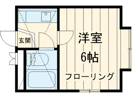 パレス・ペガサス(1K/2階)の間取り写真