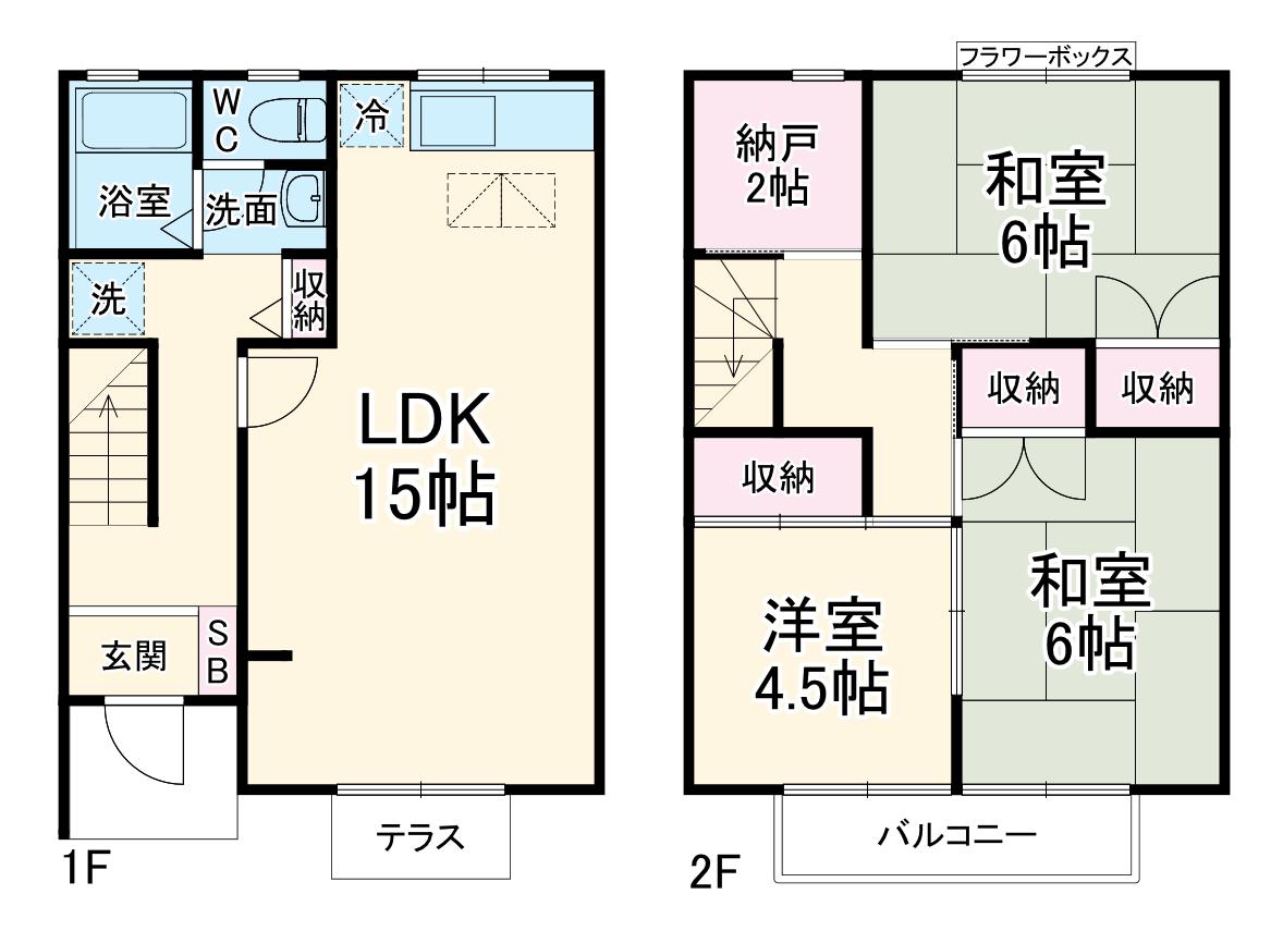 大阪モノレール本線 少路駅(大阪モノレール) 徒歩21分 2階建 築36年