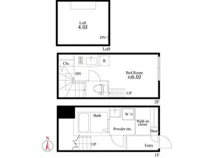 ｓｔａｇｅ野方(ワンルーム)の間取り写真