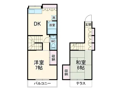 ユリハウス(2LDK)の間取り写真