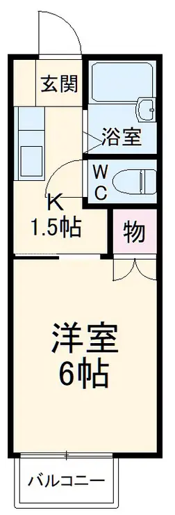 グリフィン松原 1階階 間取り