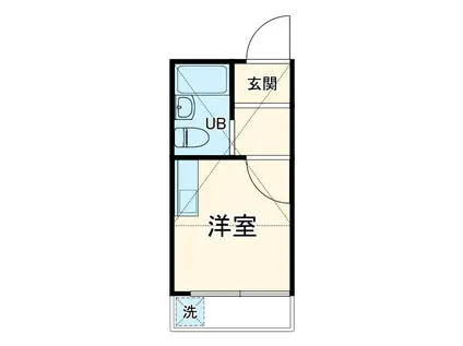 コスモコーポ磯子(ワンルーム/2階)の間取り写真