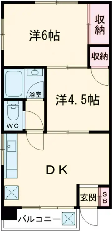 ハイツカネヨ 3階階 間取り