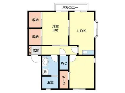 LE-COUPLE A(2LDK/1階)の間取り写真