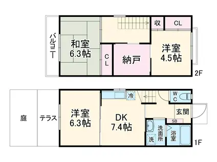 コート光人館(2SLDK)の間取り写真