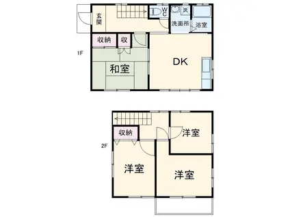 東海道・山陽新幹線 新富士駅(静岡) 徒歩11分 2階建 築18年(4LDK)の間取り写真