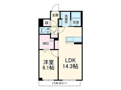 ノーブルステージⅡ(1LDK/2階)の間取り写真