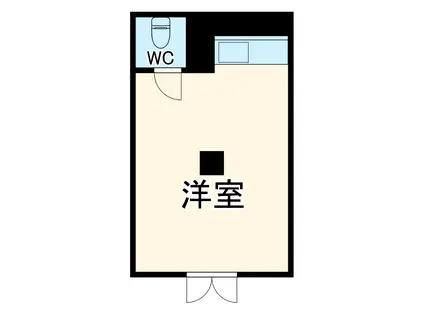 メゾン松丸(ワンルーム/1階)の間取り写真