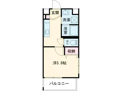 エクストリーム小禄(1K/1階)の間取り写真