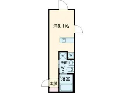 アビチェ板橋本町(ワンルーム/-1階)の間取り写真