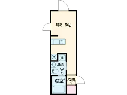 アビチェ板橋本町(ワンルーム/-1階)の間取り写真