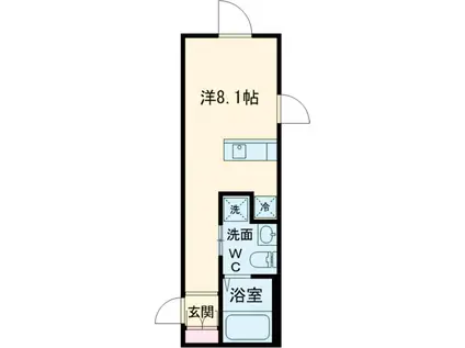 アビチェ板橋本町(ワンルーム/3階)の間取り写真
