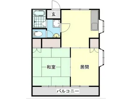 コーポSEKI(2DK/2階)の間取り写真