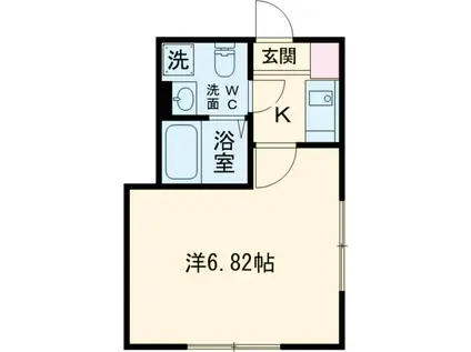 レジデンス青井(1K/2階)の間取り写真