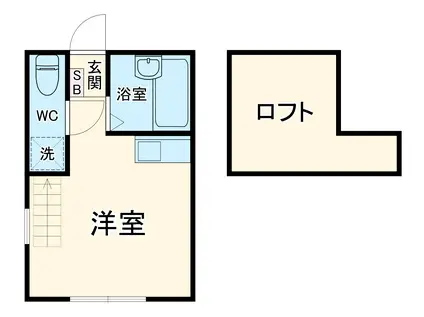KALIO鶴間(ワンルーム/2階)の間取り写真