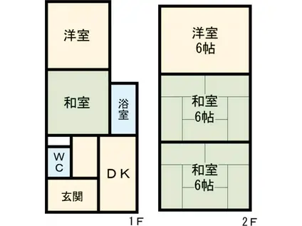 和泉市上町テラスハウス(4LDK)の間取り写真
