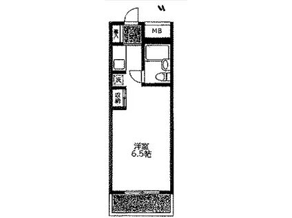 ライブトピア子安(ワンルーム/1階)の間取り写真