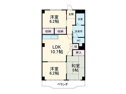 シグマ178(3LDK/3階)の間取り写真