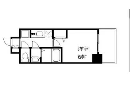 ファステート難波ヴィラント(1K/8階)の間取り写真