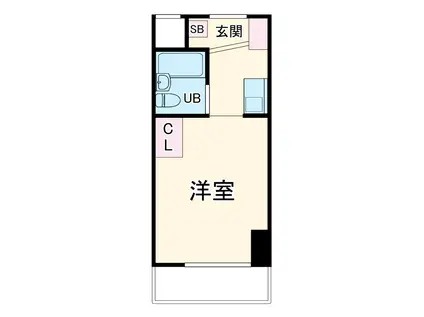 シティパルナゴヤ(1K/5階)の間取り写真