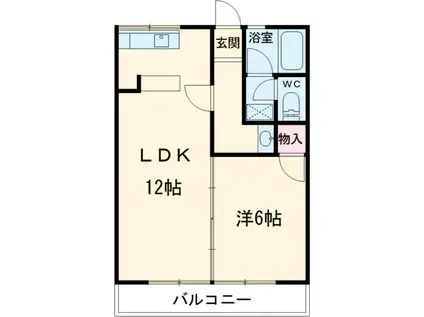 シティハイムタキザワ6(1LDK/2階)の間取り写真