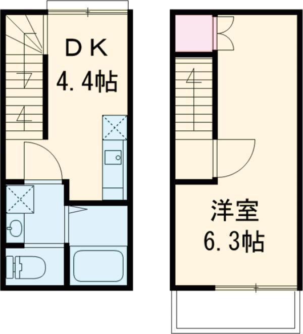 ソルナクレイシア西馬込(1DK)の間取り写真