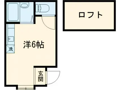 MGB狛江(ワンルーム/2階)の間取り写真