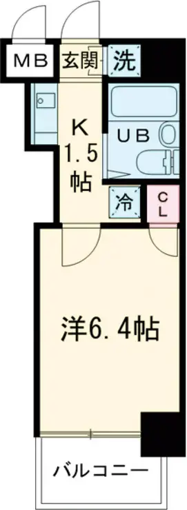 グランレーブ都立大学 5階階 間取り