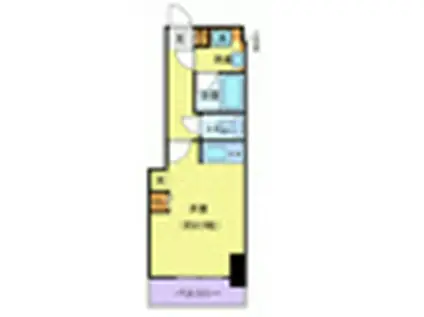 リーフコンフォート本厚木(ワンルーム/2階)の間取り写真