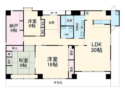 CHARLES2(3SLDK/5階)の間取り写真