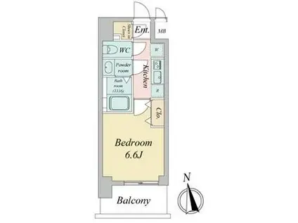 シーズンフラッツ千種(1K/10階)の間取り写真
