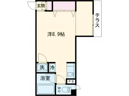 シエル千歳鳥山(ワンルーム/-2階)の間取り写真
