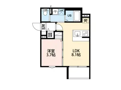 レストン東所沢(1LDK/2階)の間取り写真