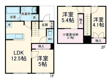 グランシア(3LDK)の間取り写真