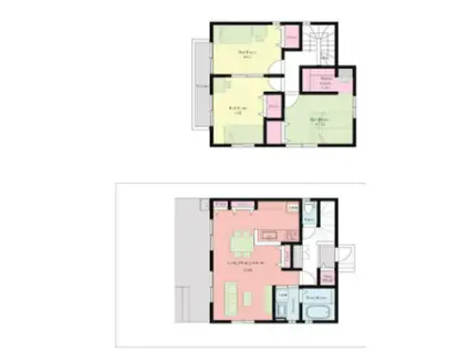東武鉄道東上線 上福岡駅 徒歩13分 2階建 築5年(3LDK)の間取り写真