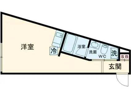 EXENTIA OJI-HONCHO(ワンルーム/2階)の間取り写真