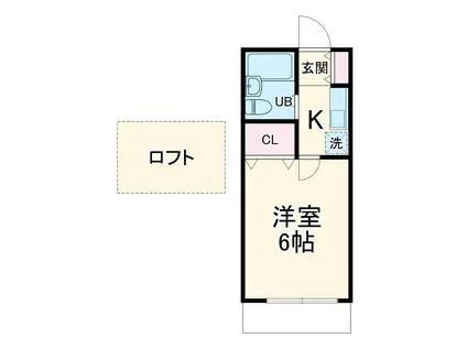 児玉マンション2号棟(1K/2階)の間取り写真