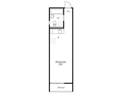 JLBグランエクリュ新高円寺(ワンルーム/4階)の間取り写真