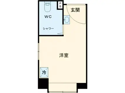 プティアムス スカイツリー前(ワンルーム/1階)の間取り写真