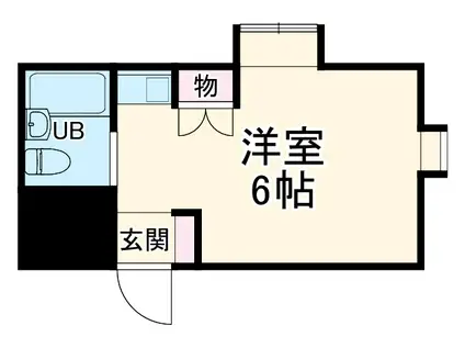 荒畑ハウス(ワンルーム/1階)の間取り写真