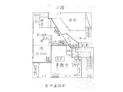 ウッドビレッジ(1SK/2階)の間取り写真